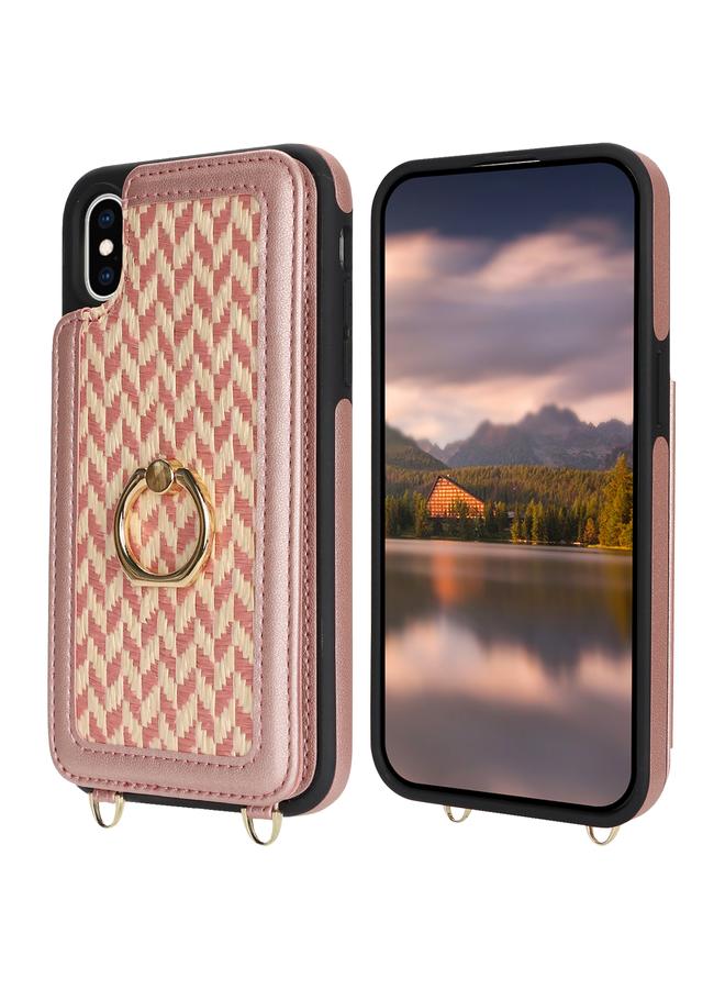 اس-توب جراب لهاتف iPhone X / XS مزود بفتحة بطاقة مزدوجة وغطاء كامل للهاتف مع حزام حول الجسم - Image 2