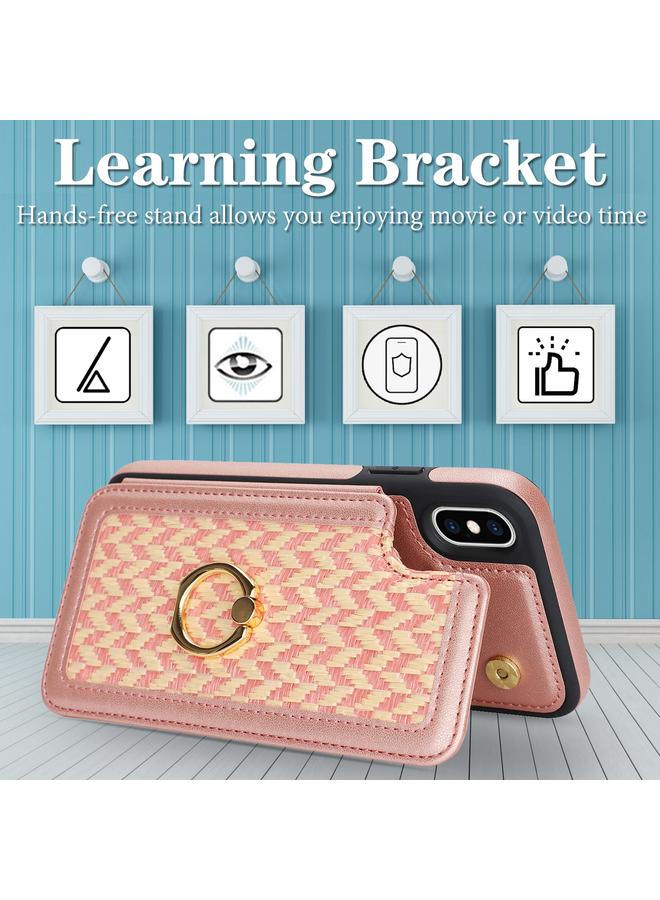 اس-توب جراب لهاتف iPhone X / XS مزود بفتحة بطاقة مزدوجة وغطاء كامل للهاتف مع حزام حول الجسم - Image 5