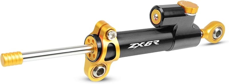 Motorcycle Steering Damper Stabilizer Kit Gold Black For Kawasaki ZX6R Ninja 636 ZX636 - Image 2