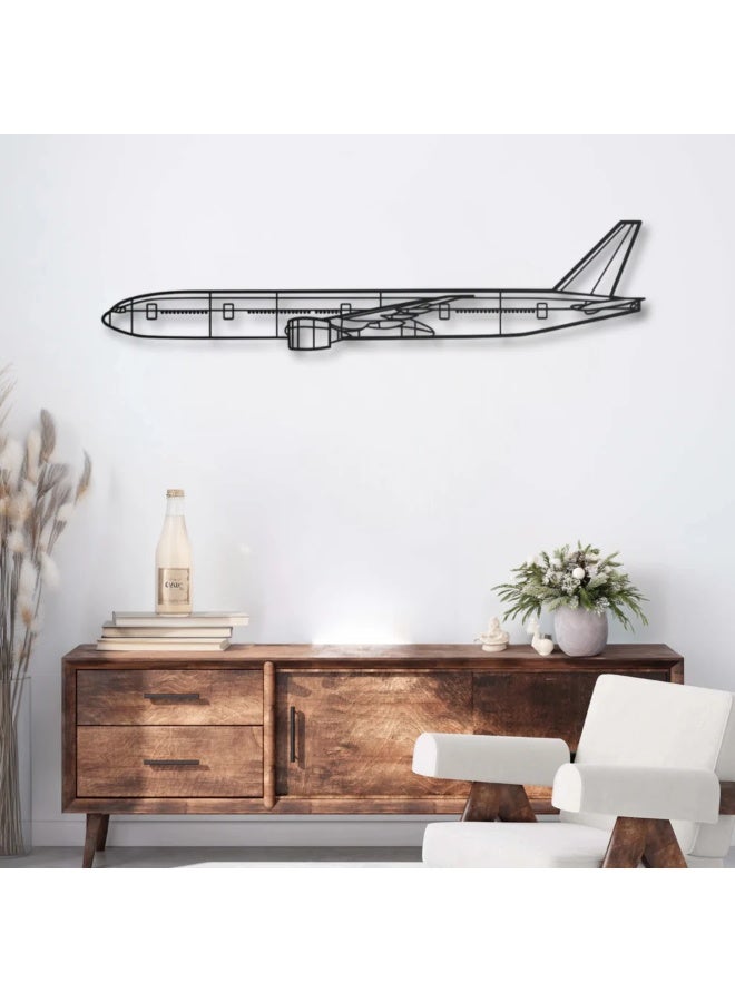 Metal Wall Decoration Featuring a Boeing 777-300ER - Image 1