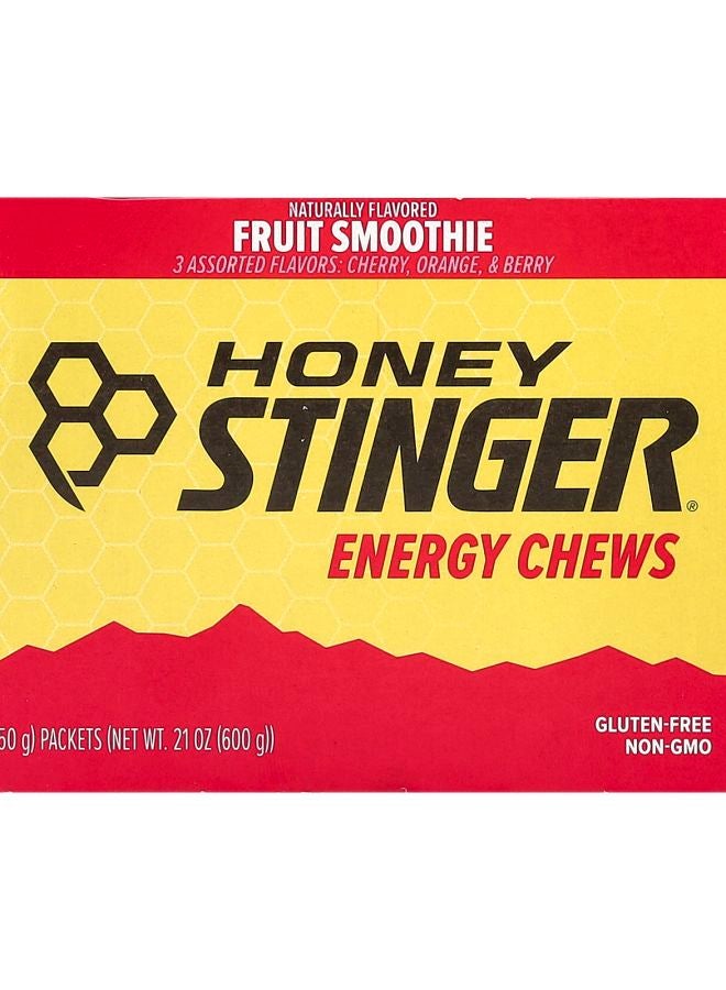 Honey Stinger Energy Chews Fruit Smoothie  12 Packets 1.8 oz (50 g) Each