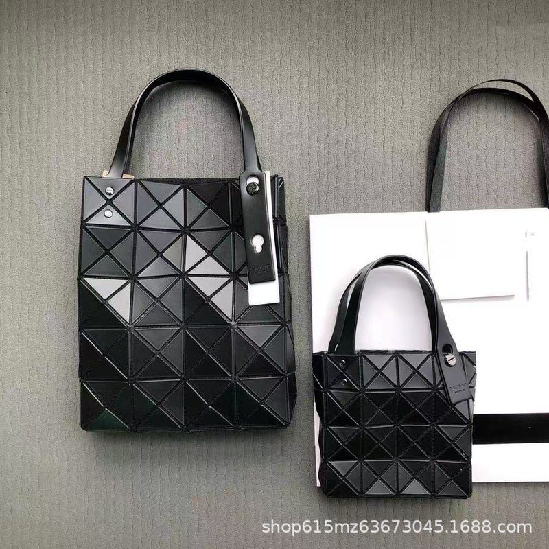 Japanese Lifetime Original Women'S Bag Geometric Rhombic Bag Matte Large Square Portable Shoulder Bag All-Match Women'S Tote Bag - Image 2