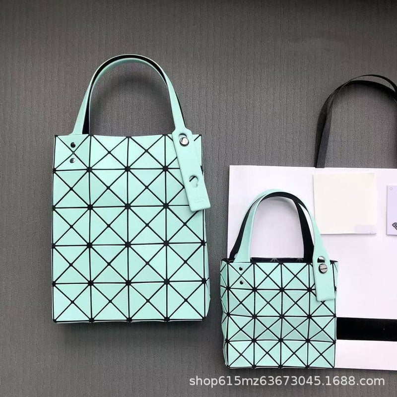 Japanese Lifetime Original Women'S Bag Geometric Rhombic Bag Matte Large Square Portable Shoulder Bag All-Match Women'S Tote Bag - Image 4