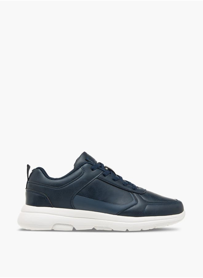 LBL by Shoexpress Men's Panelled Sneakers with Lace-Up Closure  - Image 3