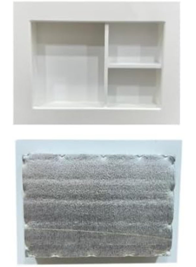 أرام ديكور غطاء خشبي ، غطاء أنيق لمكيف الهواء من نوع النافذة مع عزل حراري، غطاء لمكيف الهواء بهيكل خشبي متين بسمك 18 ملم - Image 3