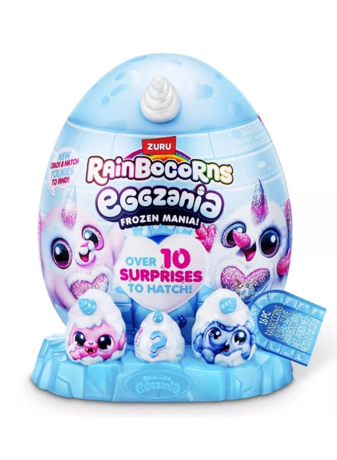 ZURU Rainbocorns Eggzania Frozen Mania Series 1 Surprise Plush Collectible Toy - Image 1
