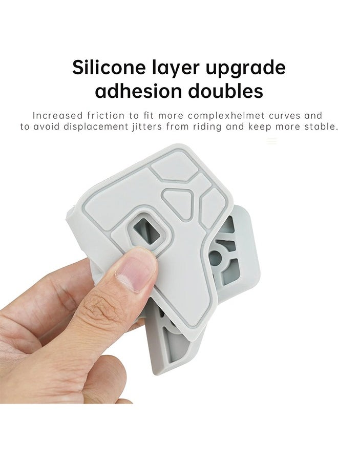 TELESIN - TELESIN Helmet Mount Chin Strap Clamp Motorcycle Dirt Bike Mounts Holder Accessories for GoPro Max 12 11 10 9 8 7 6 5 Insta360 X3 X4 Go3 Ace Pro DJI Action 3 4 Osmo Pocket 3 Camera Head View Accessory - Image 1