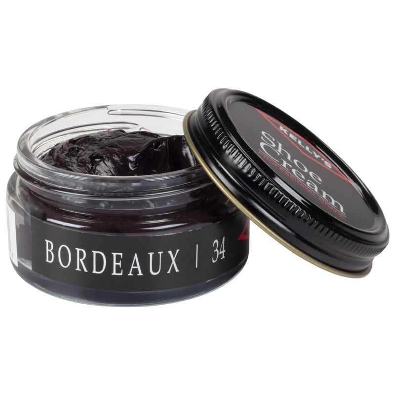 KELLYS Kelly's Bordeaux Shoe Polish 1.5 oz - Professional Leather Shoe Cream - Image 1
