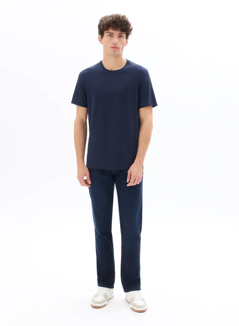 Celio Tebase Navy Blue Short Sleeves Tshirt