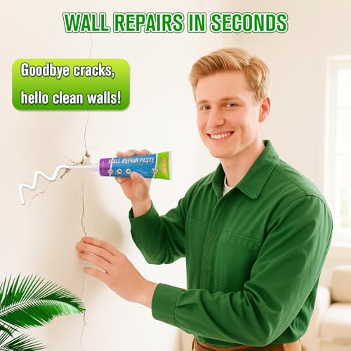 Jetmore 12 Pcs Drywall Repair Kit, 3 × 3.5 oz (100g Each) Spackle, Wall Repair Paste, Wall Putty, Wall Hole Filler with Putty Knife & Sanding Pad for Nail Holes, Cracks, Dents, Wall Mending Agent - Image 3