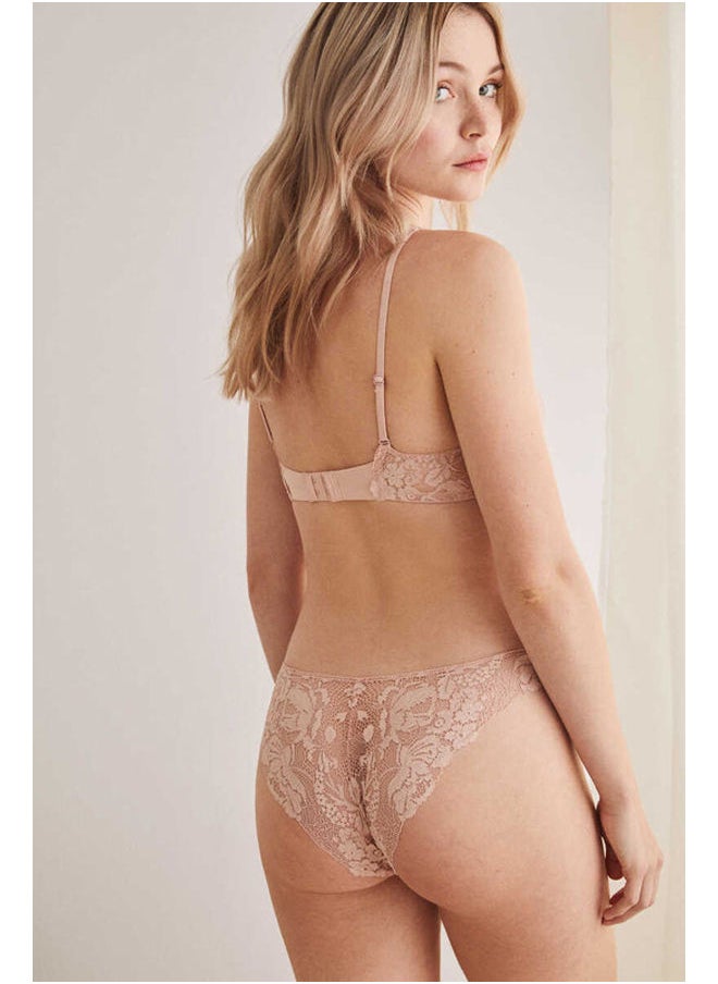 women'secret - Microfiber lace classic briefs - Image 1