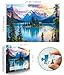 Blueforest Moraine Lake Puzzles for Adults 1000 Pieces Canada Banff National Park Nature Landscape Jigsaw Puzzle Impossible Hard Difficult Challenging Puzzles for Adults 275x197 Inch Art Puzzle - Image 4