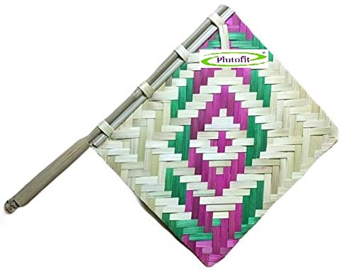 plutofit Bamboo Hand Fan Multicolor - Image 2