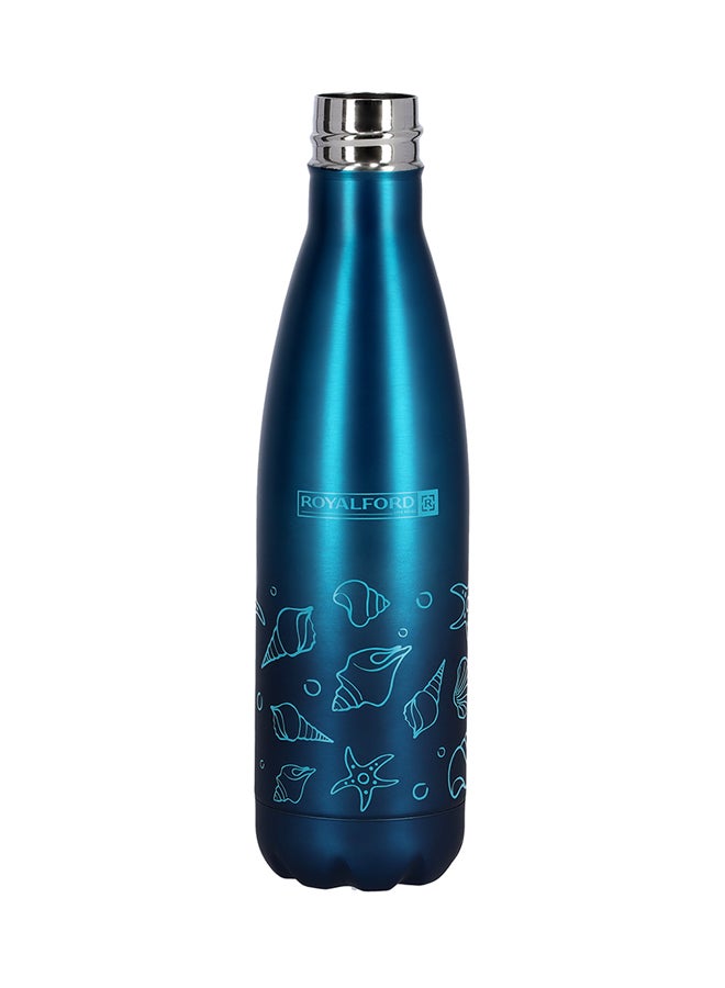 Royalford Stainless Steel Double Wall Vacuum Flask Blue - Image 2