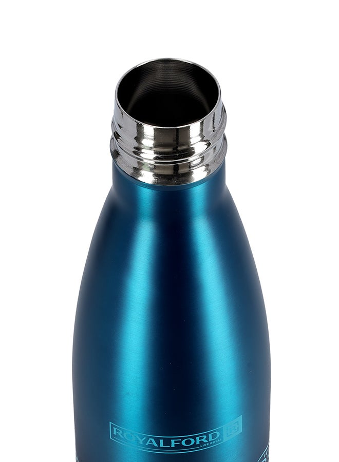 Royalford Stainless Steel Double Wall Vacuum Flask Blue - Image 4