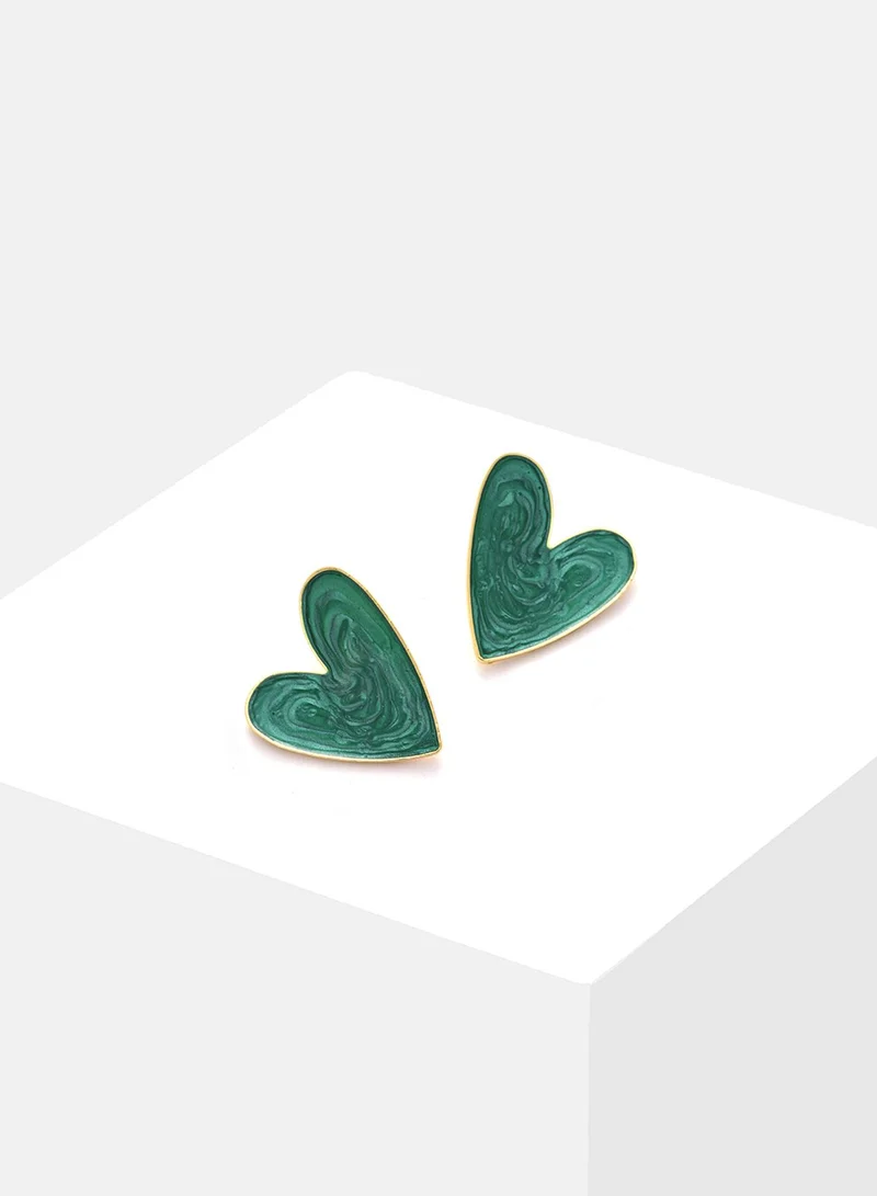 SOHI Cuore Artificial Stud Earring Jewellery