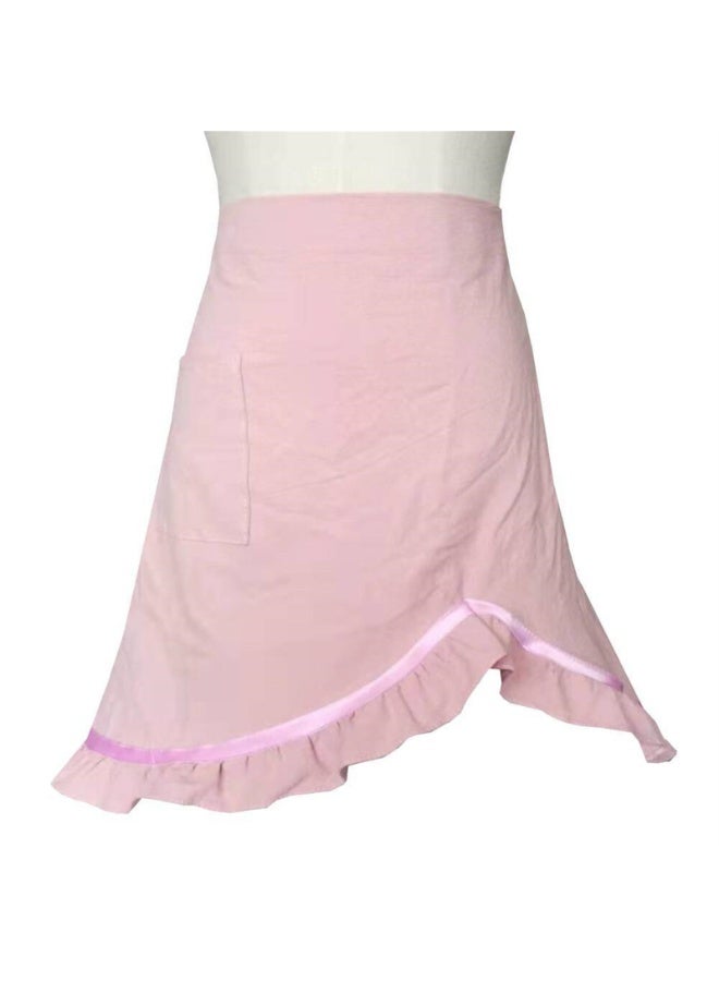 مريلة نسائية نصفية مريلة خصر رجعية مريلة كلاسيكية مع جيب للطاهي نادل المقهى نادل الطبخ المطبخ - Image 1