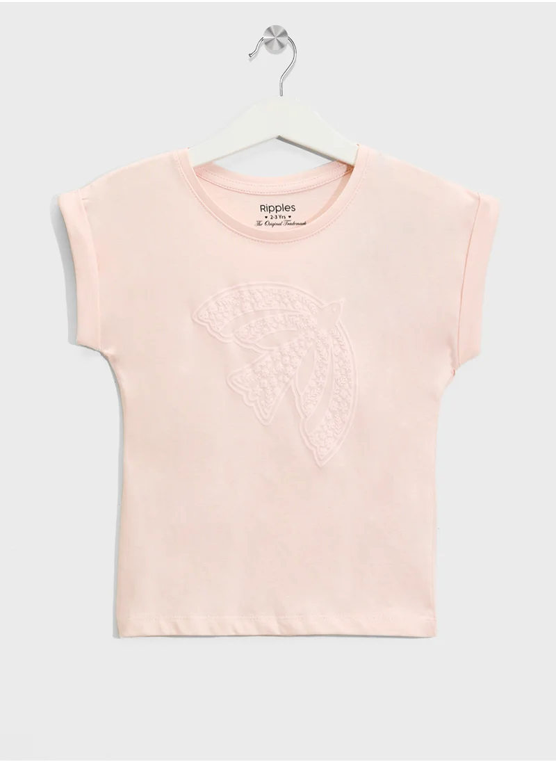 ريبلز مع نمشي Girls T-shirt
