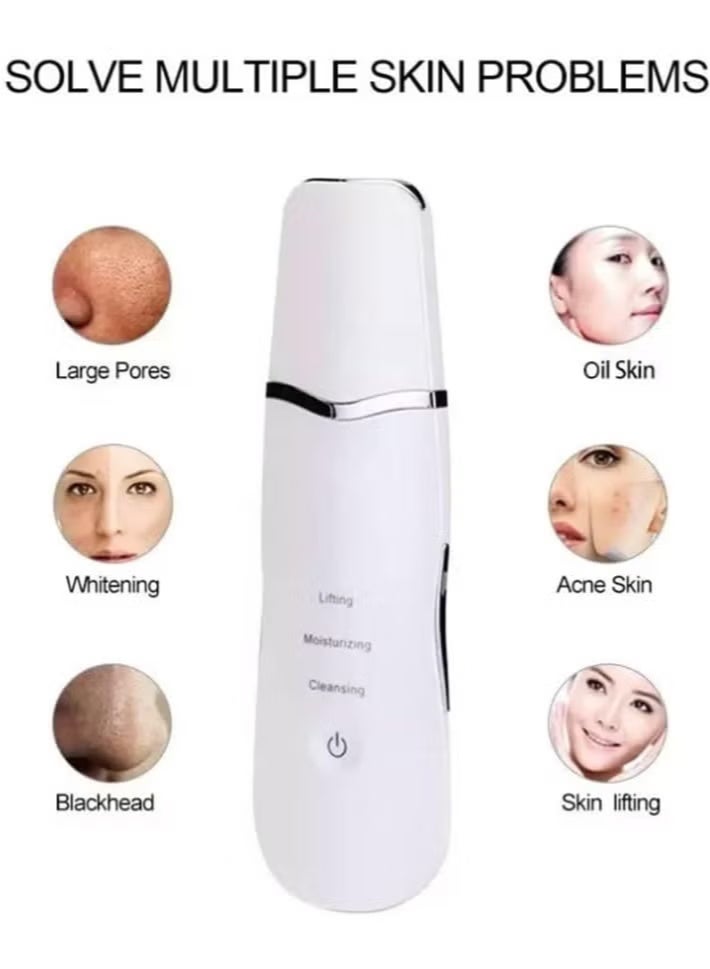 Generic Ultrasonic Skin Scrubber - 3-in-1 Exfoliating Facial Cleansing Device for Lifting, Moisturizing, & Deep Cleansing - Image 3