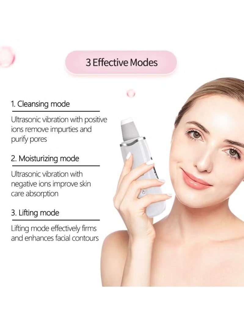 Generic Ultrasonic Skin Scrubber - 3-in-1 Exfoliating Facial Cleansing Device for Lifting, Moisturizing, & Deep Cleansing - Image 4