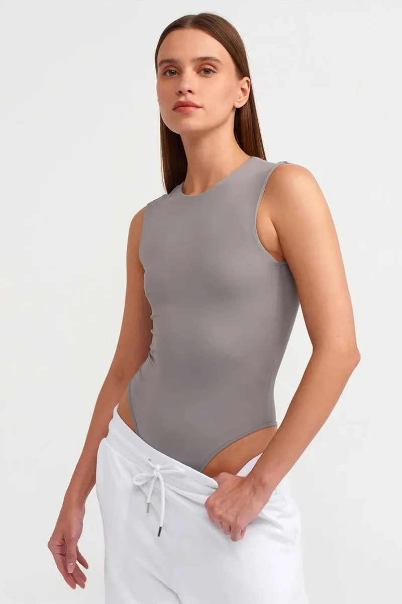 DILVIN Seamless Sleeveless Slim-fit Unitard
