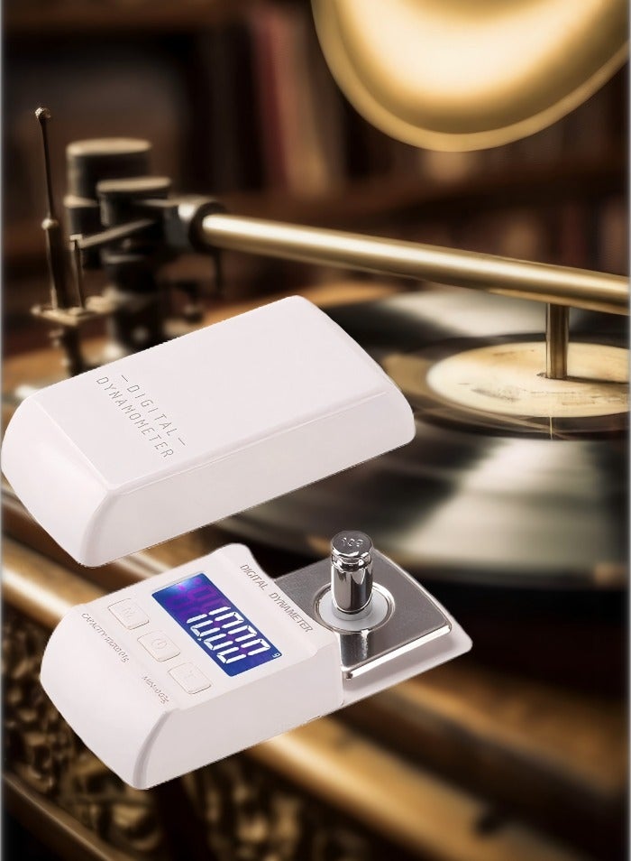 إسكدنيا Stylus Force Digital Turntable Stylus Force Scale Gauge Tester 0.01-5g LCD Backlight Cartridge Scales Gauge for Turntables Tonearm Phono Cartridge-with 10g Calibration Weights - Image 1