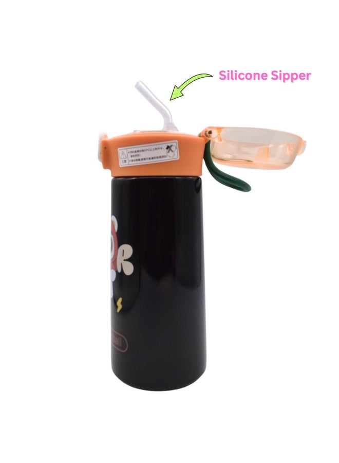 Twisoo Leakproof Double‑Wall Vacuum Sippy Cup Stainless Steel Insulated Travel Water Bottle for Kids, Hot or Cold, Durable Portable Spill‑Proof Bottle for School & Outdoors 330 ml - Image 3