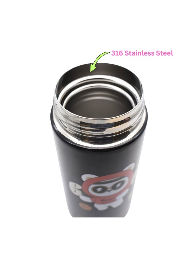 Twisoo Leakproof Double‑Wall Vacuum Sippy Cup Stainless Steel Insulated Travel Water Bottle for Kids, Hot or Cold, Durable Portable Spill‑Proof Bottle for School & Outdoors 330 ml - Image 5