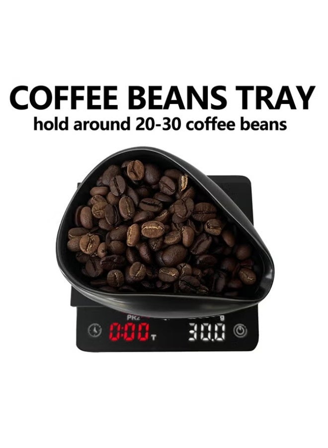 كوب قياس خزفي متعدد الوظائف للقهوة والشاي | صينية وزن حبوب القهوة، حاملة أوراق الشاي | بتصميم مضاد للانزلاق وسهل الصب - Image 4