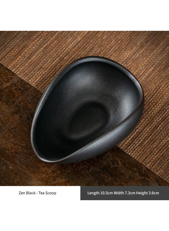 كوب قياس خزفي متعدد الوظائف للقهوة والشاي | صينية وزن حبوب القهوة، حاملة أوراق الشاي | بتصميم مضاد للانزلاق وسهل الصب - Image 2