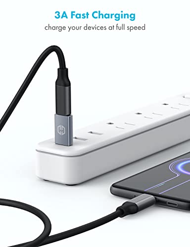 GRAUGEAR USB-C Adapter, 10Gbps Double Sided Data Transfer, 3A Fast Charging, USB C Female to USB A Male Adapter 3.2, Compatible with PC, Laptop, MacBook, iPhone, iPad, Apple Watch, Carplay - Image 5