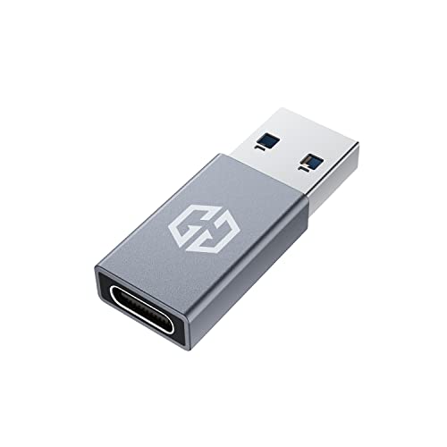 GRAUGEAR USB-C Adapter, 10Gbps Double Sided Data Transfer, 3A Fast Charging, USB C Female to USB A Male Adapter 3.2, Compatible with PC, Laptop, MacBook, iPhone, iPad, Apple Watch, Carplay - Image 1