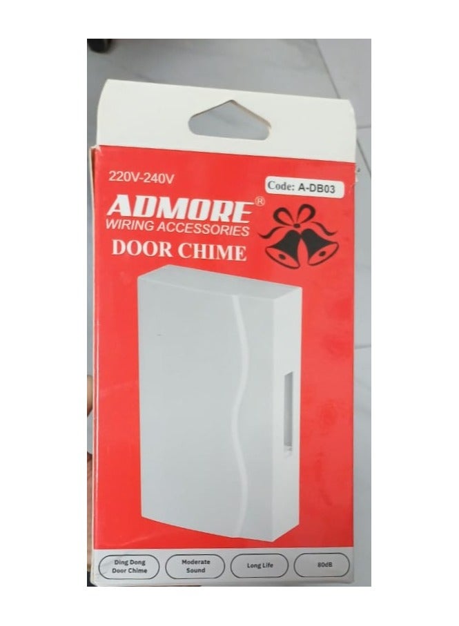 ADMORE WIRELESS DOOR CHIME WITH DING DONG CHIME A-DB03