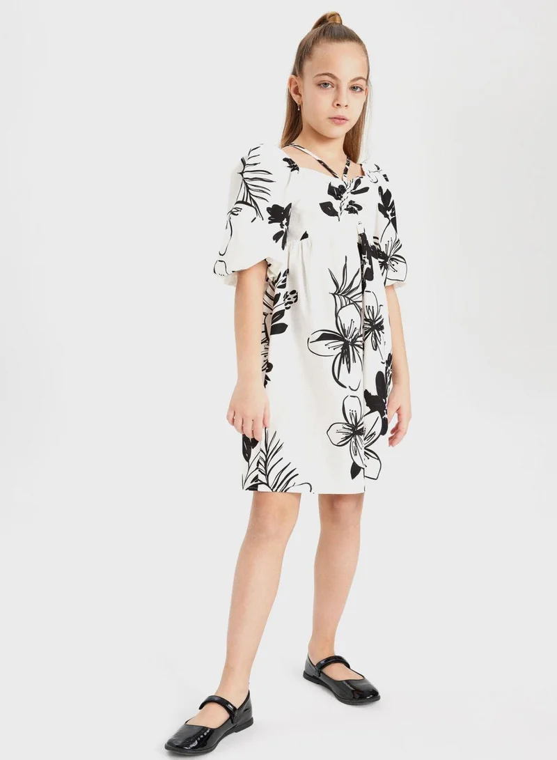 DeFacto Floral Cotton Dress