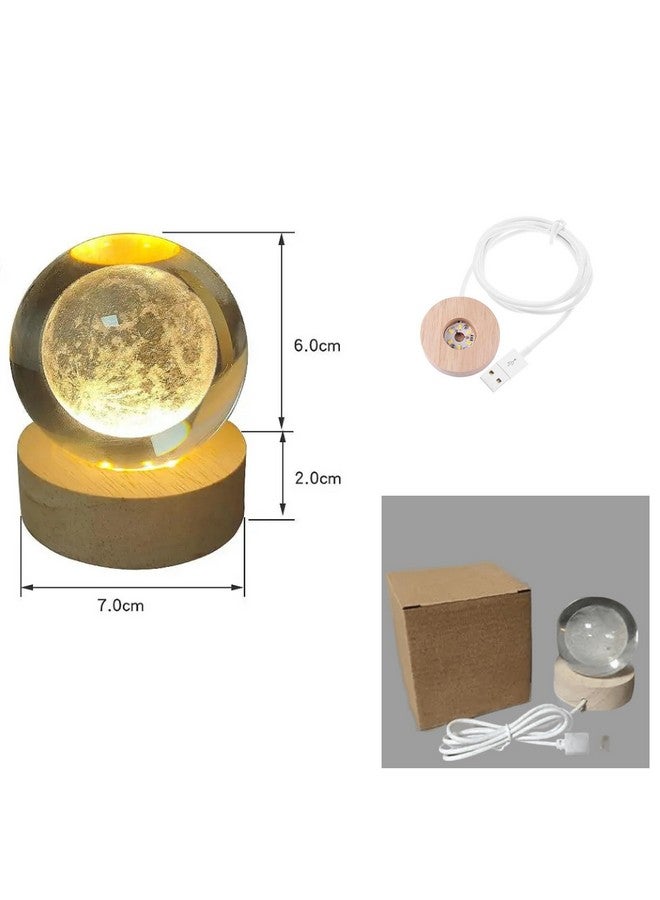 Lilone Crystal Ball USB LED Lamp, 6Cm Diameter, 8Cm Height, 3D Engraved, (HB) - Image 5