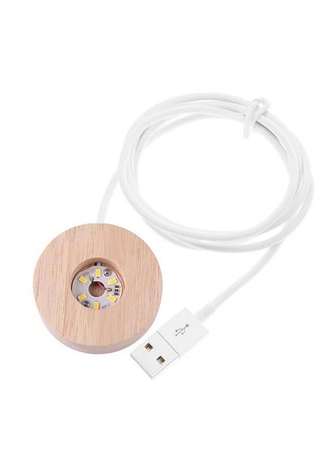 Lilone Crystal Ball USB LED Lamp, 6Cm Diameter, 8Cm Height, 3D Engraved, (HB) - Image 4