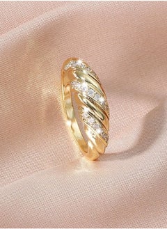 Trendy Gold Plated Ring For Women Size 7