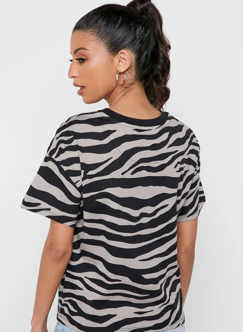 ONLY Zebra Print T-shirt
