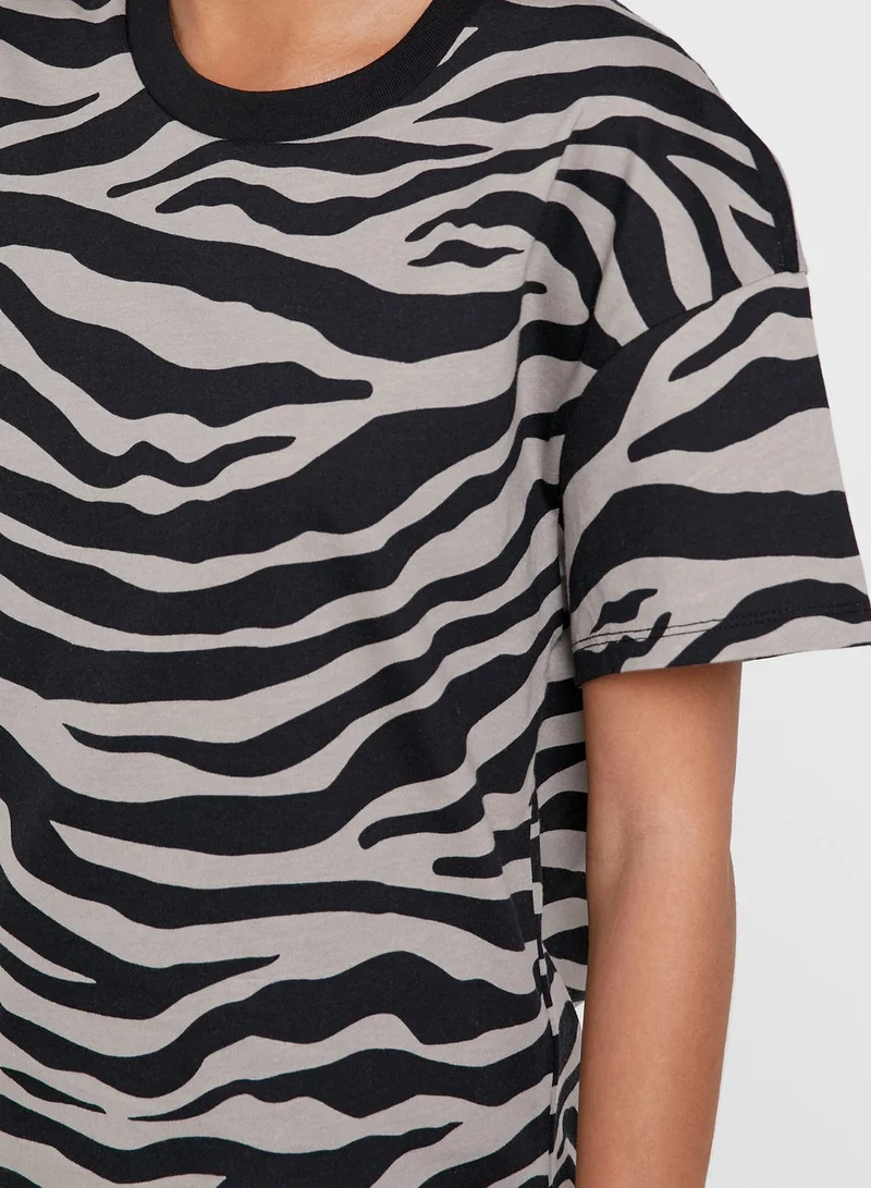 ONLY Zebra Print T-shirt