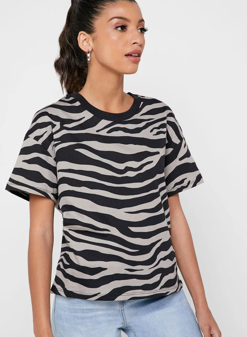 ONLY Zebra Print T-shirt