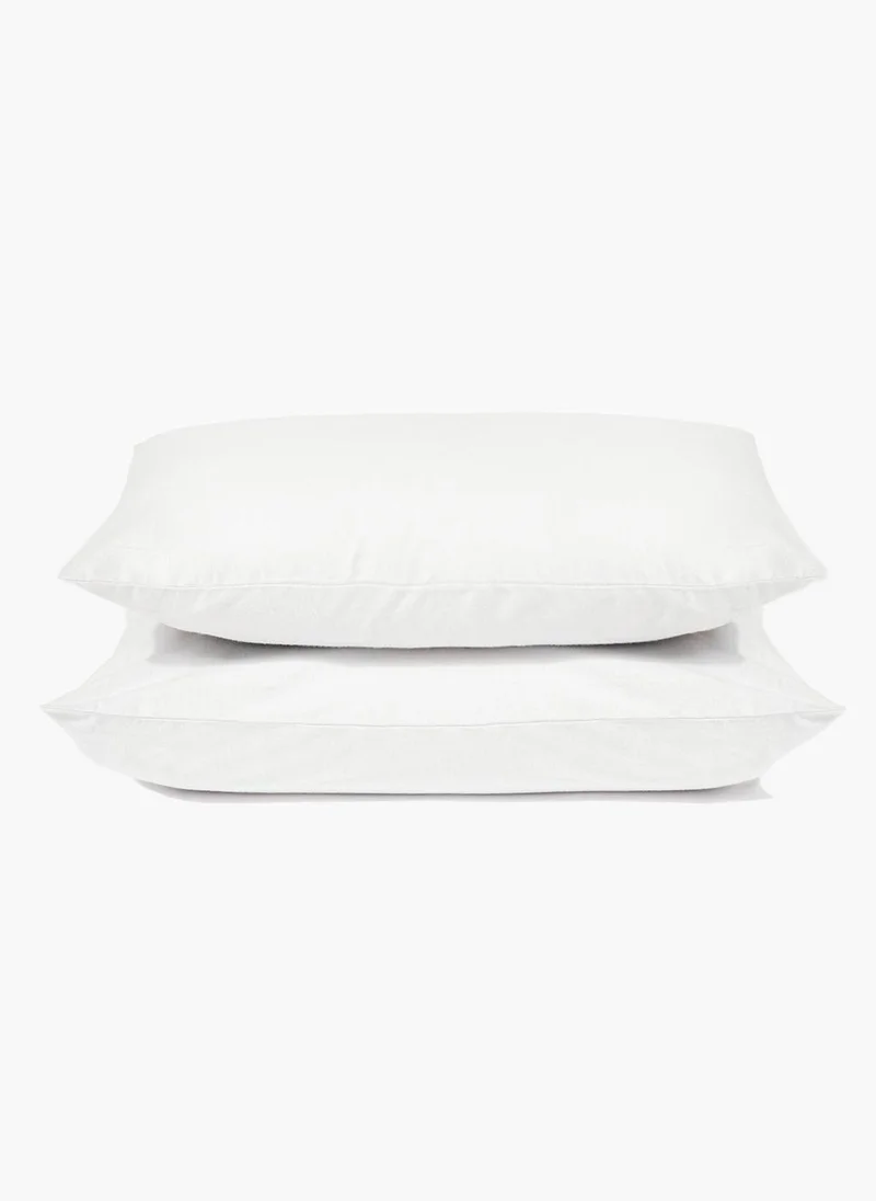 ماتلان White Polycotton Housewife Pillowcase Pair (144 Thread Count)
