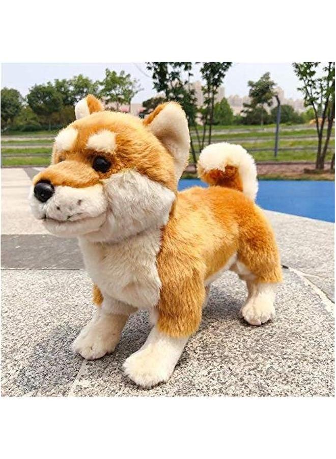 Shiba Inu Plush Corgi Pillow Cute Dog Doll Stuffed Animal Toy 12 Inches (Brown) - Image 2