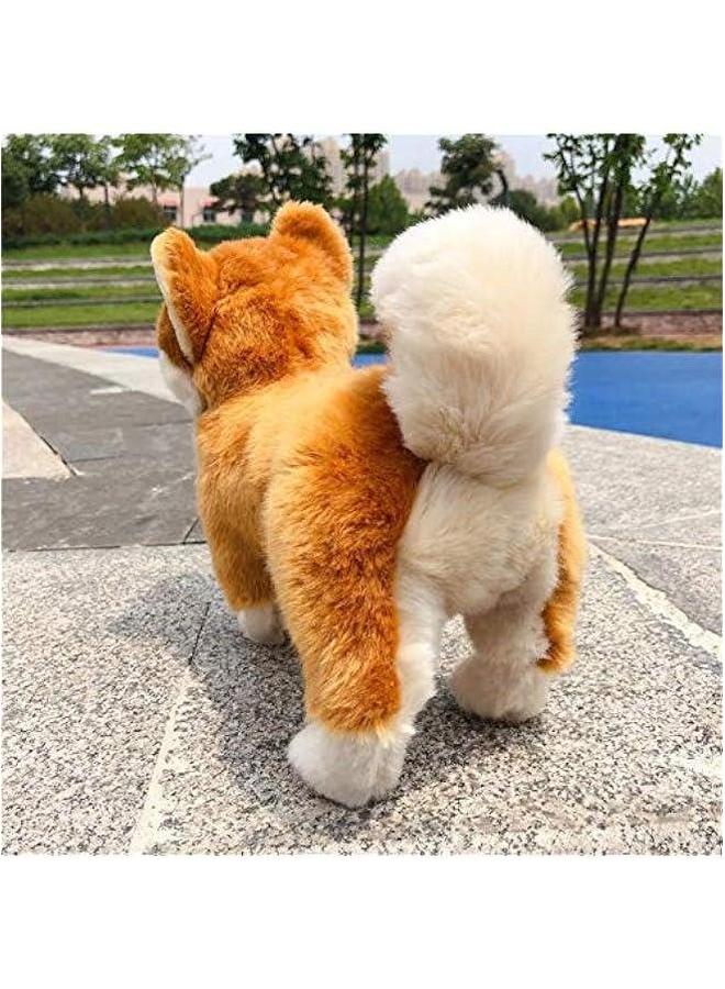 Shiba Inu Plush Corgi Pillow Cute Dog Doll Stuffed Animal Toy 12 Inches (Brown) - Image 5