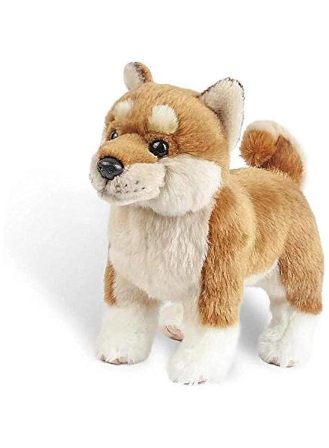 Shiba Inu Plush Corgi Pillow Cute Dog Doll Stuffed Animal Toy 12 Inches (Brown) - Image 1