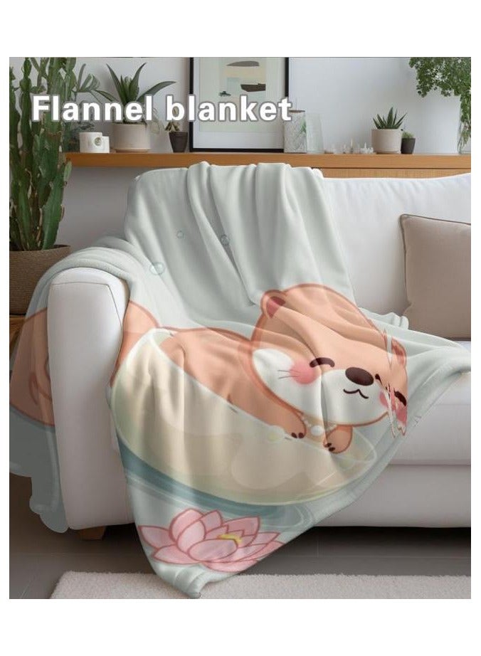 general Baby and children's cartoon flannel thin blanket (warm and comfortable, suitable for sleep, games) 70cm*100cm - 1133 - Image 3