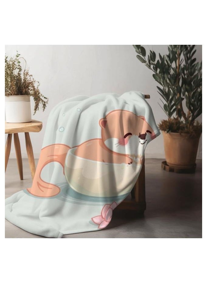 general Baby and children's cartoon flannel thin blanket (warm and comfortable, suitable for sleep, games) 70cm*100cm - 1133 - Image 4