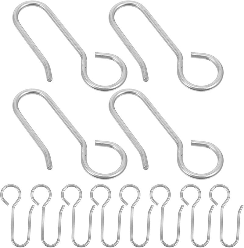 300PCS Galvanized Steel Curtain Hooks For Ceiling Wire Track Secure Drapery Hanging - Image 3
