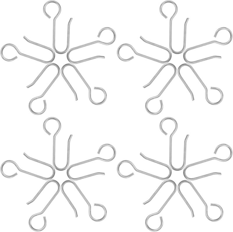 300PCS Galvanized Steel Curtain Hooks For Ceiling Wire Track Secure Drapery Hanging - Image 5