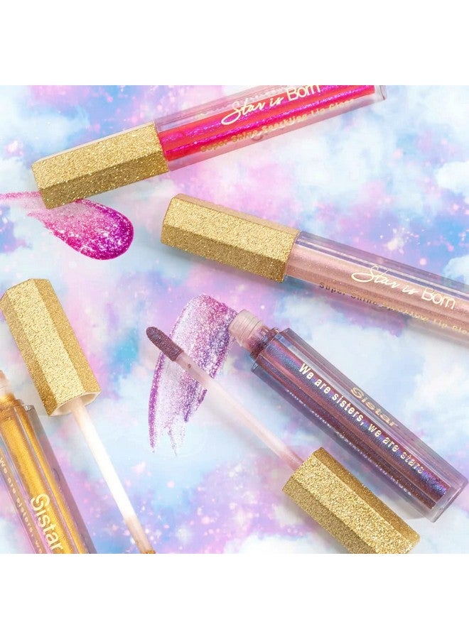 Sistar Star Is Born Holographic Lip Gloss Light Reflective Pearls Ultra Sparkle Nonsticky Shine 1.5 Ml ; 0.05 Fl. Oz. (Comet) - Image 4