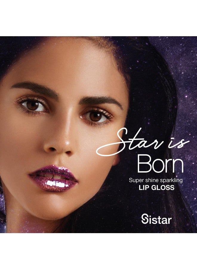 Sistar Star Is Born Holographic Lip Gloss Light Reflective Pearls Ultra Sparkle Nonsticky Shine 1.5 Ml ; 0.05 Fl. Oz. (Comet) - Image 3